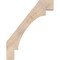 Ekena Millwork 3 1/2"W x 30"D x 38"H Merced Smooth Knee Brace, Douglas Fir BRC04X30X38MRC00SDF - alternate 4
